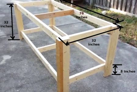 woodworking bench assembly