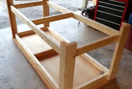 woodworking bench assembly