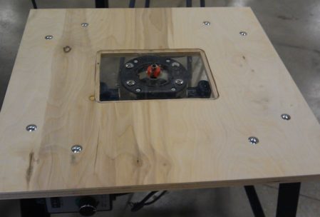 wooden frame router table woodworking