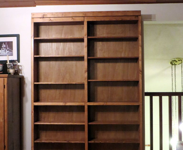 Diy Woodworking Plan For Dual Purpose, Bookcase With Adjustable Shelves Plans