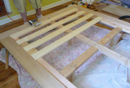 Furniture plan bed frame slats