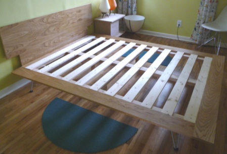 Furniture plan bed headboard frame slats