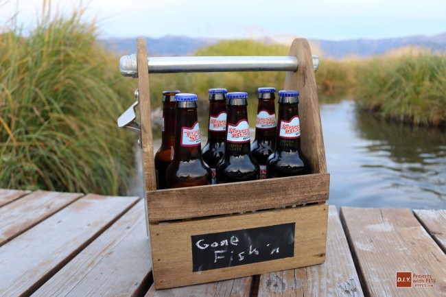 Bottle stand with beer